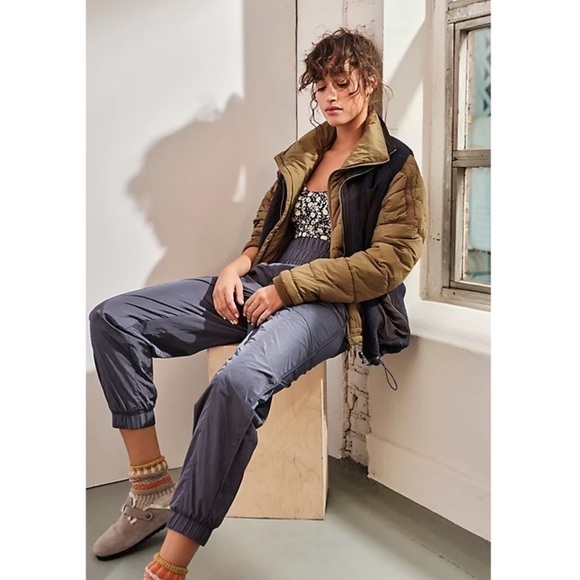 Free People The Way Home Joggers in Deep Sea - Picture 1 of 6